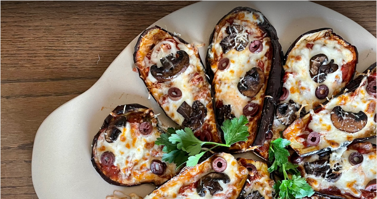 Eggplant pizza