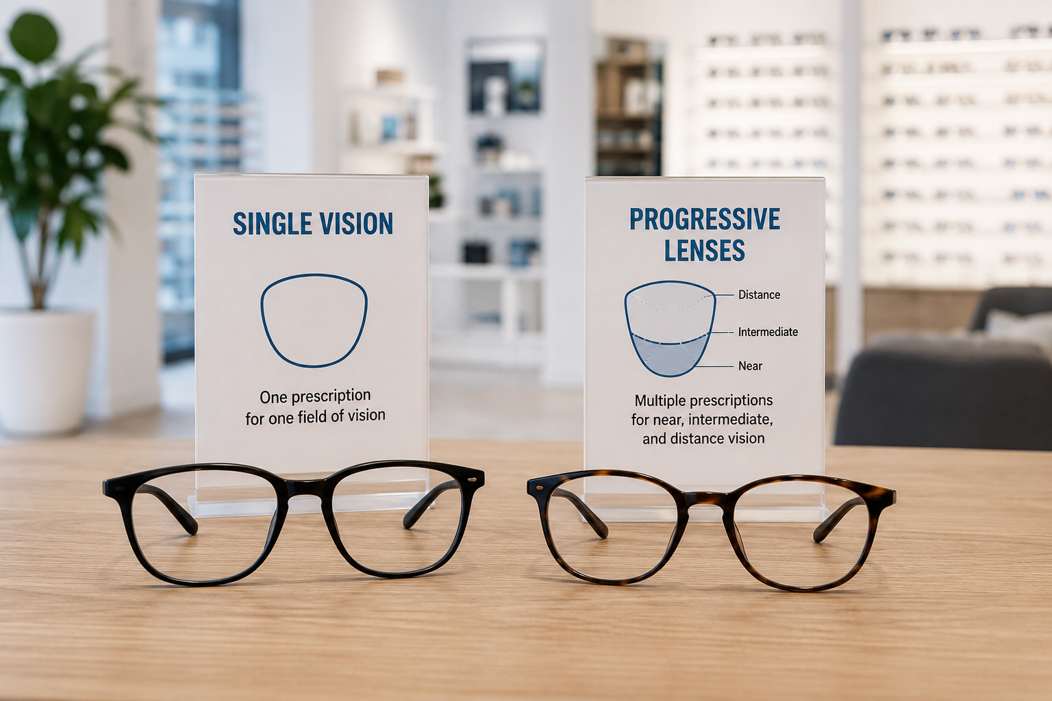 Single Vision vs. Progressive Lenses: Which Do You Need?
